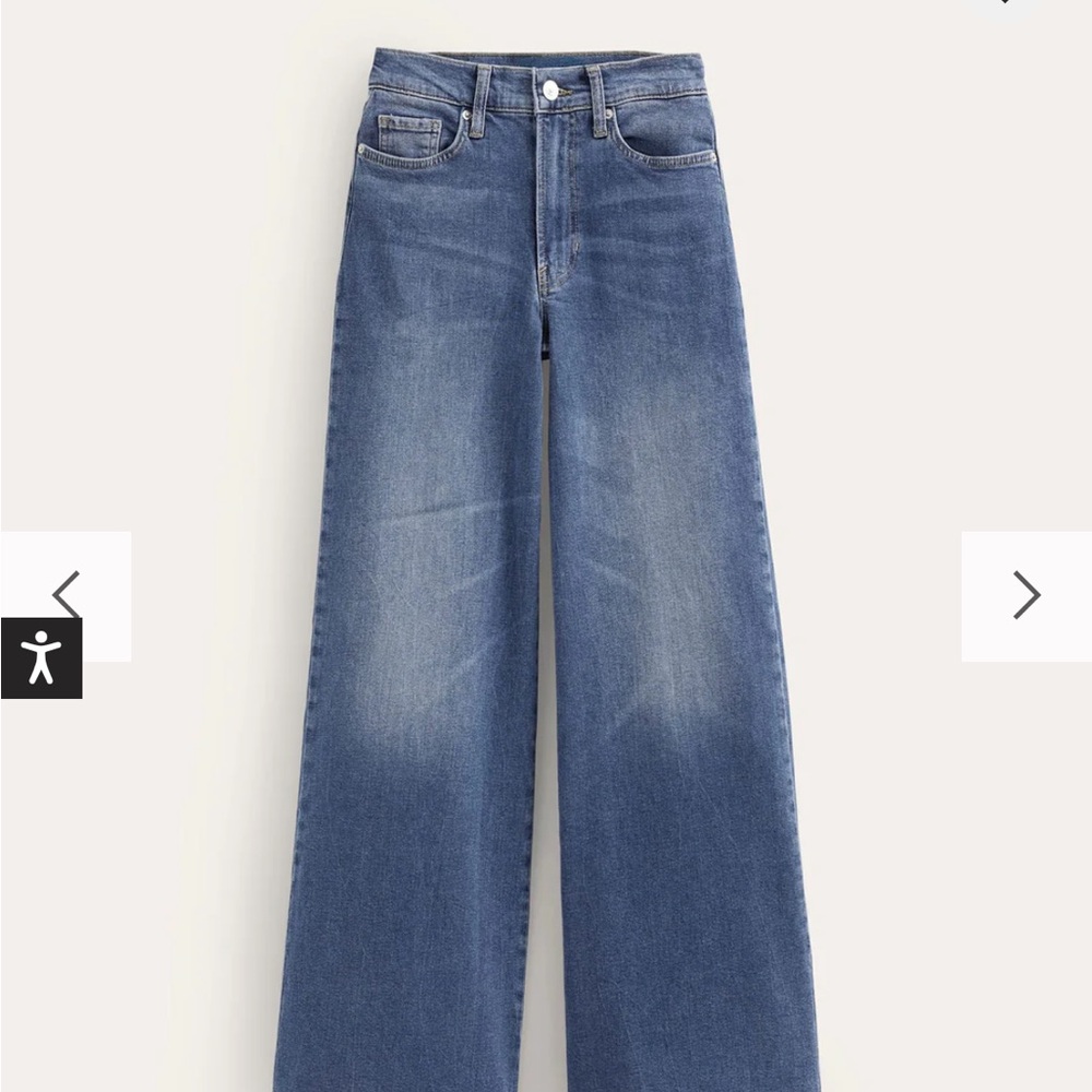 NWT Boden Denim Wide Leg Jeans in Classic Blue